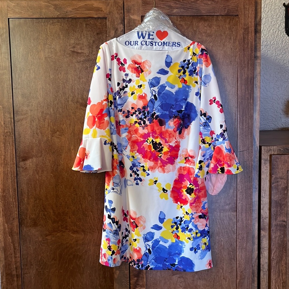 Tahari floral dress size 10